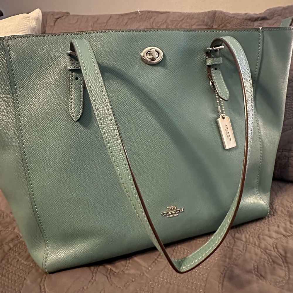 Coach hand bag ( teal )